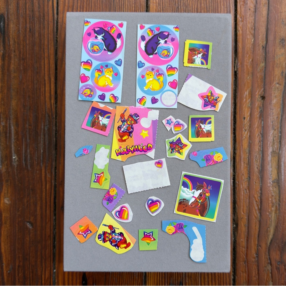 Vintage 90s Lisa Frank scattered sticker lot
